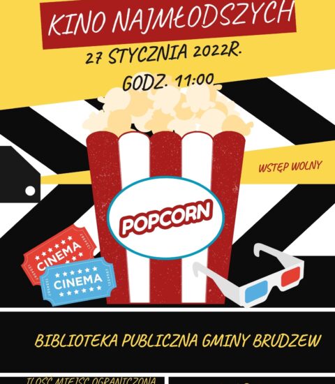 plakat informujący o kinie dla dzieci
