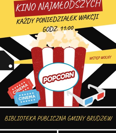 plakat informujący o kinie dla dzieci