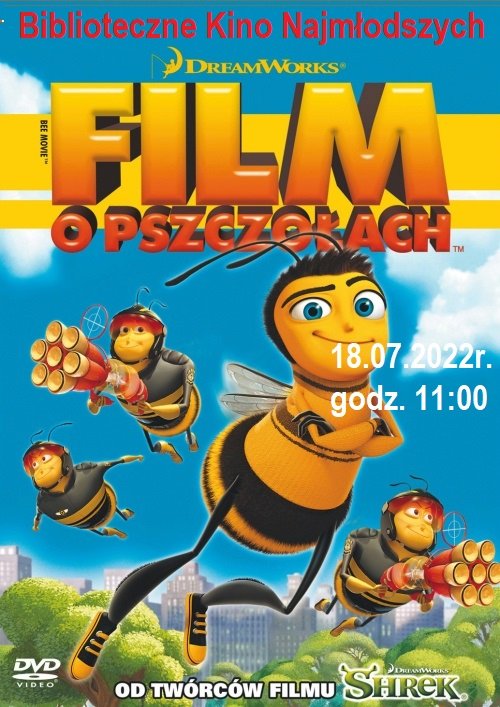 plakat informujący o projekcji filmu