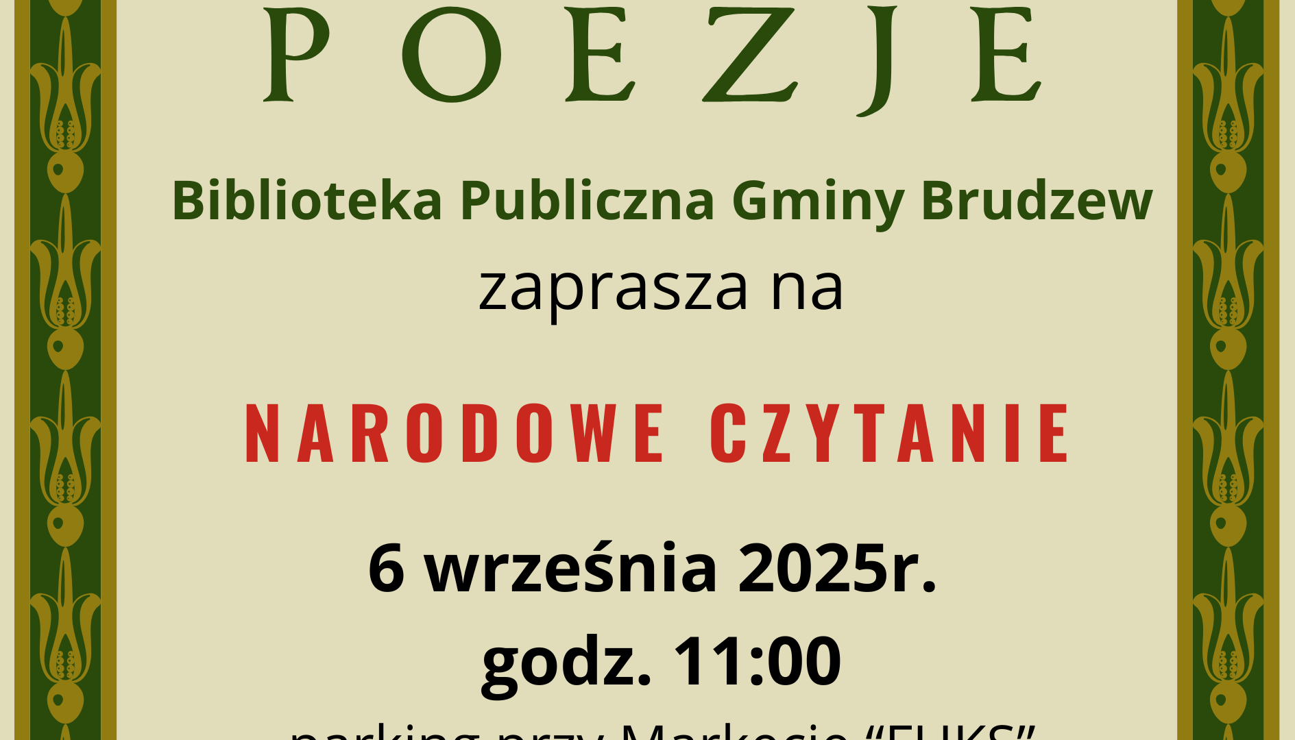 plakat informacyjny