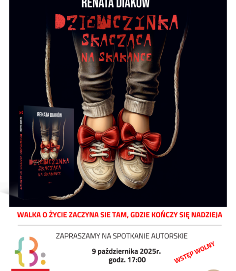 Spotkanie autorskie z Renatą Diaków plakat informacyjny