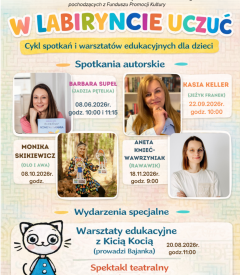 kolorowy plakat informujący o wydarzeniach